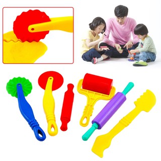 6PCS/set Polymer Clay Playdough Modeling Mould Play Doh Tools Toys Mold Kids Toy