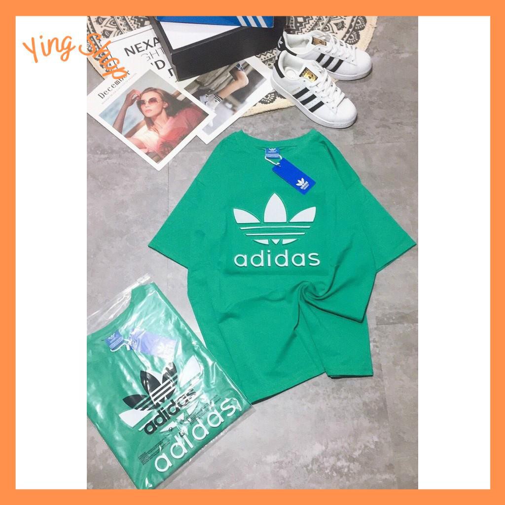 ÁO PHÔNG NỮ GIẤU QUẦN FORM RỘNG NỮ TAY CỘC DẬP NỔI LOGO ADI..DAS | BigBuy360 - bigbuy360.vn