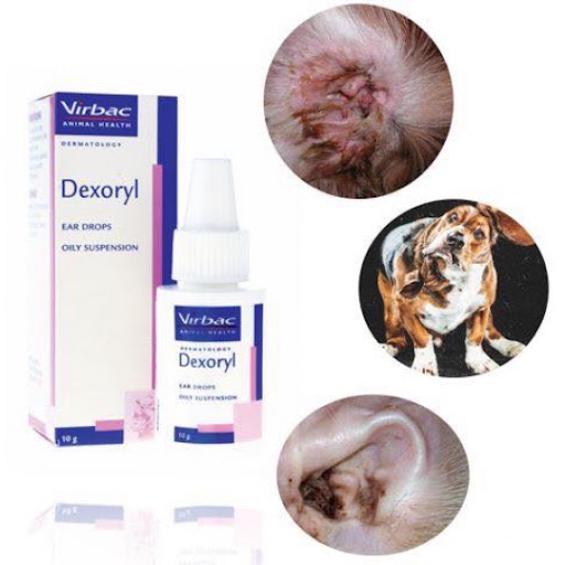 Nhỏ tai chó mèo Virbac Dexoryl 10g, Pháp ️ FREESHIP ️ Dexoryl chữa bệnh tai mủ,viêm tai ngoài,nấm,ngoại ký sinh ve ghẻ