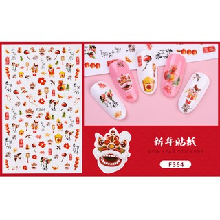 Sticker dán móng Mèo thần tài