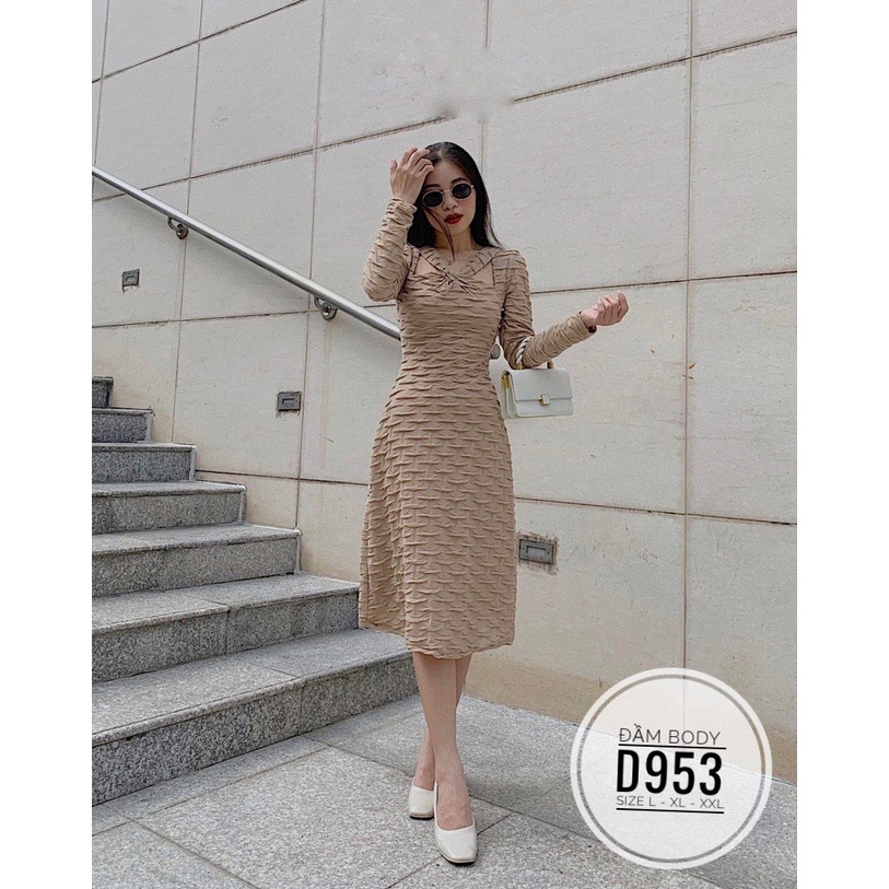 BIGSIZE NHUNG LÊ Đầm body D953