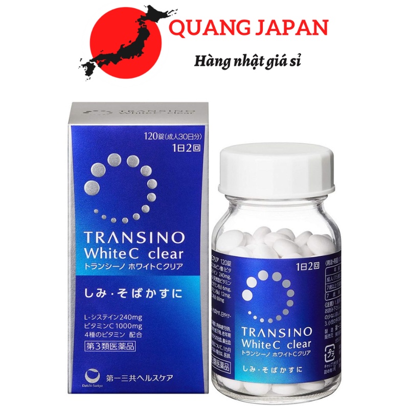 Viên uống trắng da TRANSINO WHITE C 120 VIÊN