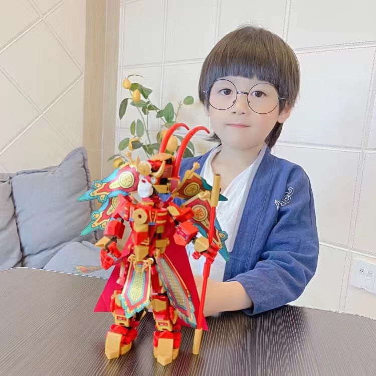 Mô hình xếp hình lắp ráp tây du ký Tôn Ngộ Không Wukong King tề thiên đại thánh chơi xếp hình lắp ghép