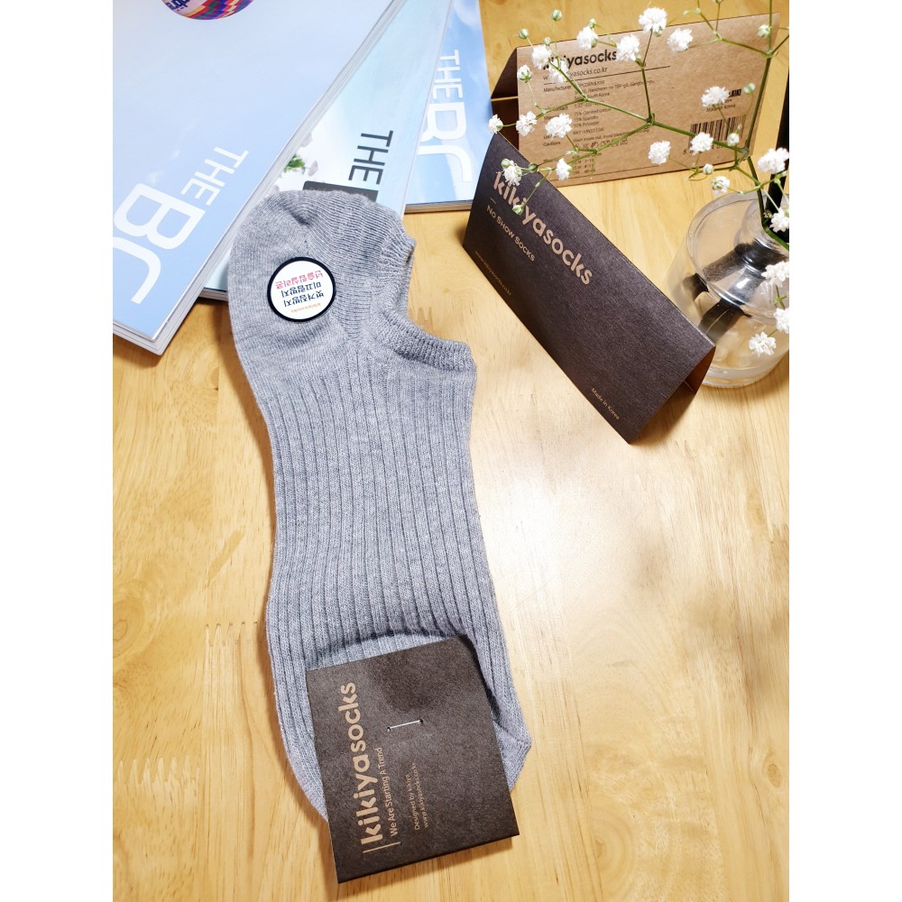 Tất vớ lười nam trơn cotton Kikiya cao cấp Hàn Quốc M-A-028 (Chính Hãng)