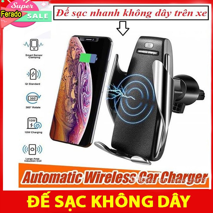 Đế Sạc Nhanh Điện Thoại Không Dây Trên Xe Ô Tô SMART SENSOR S5