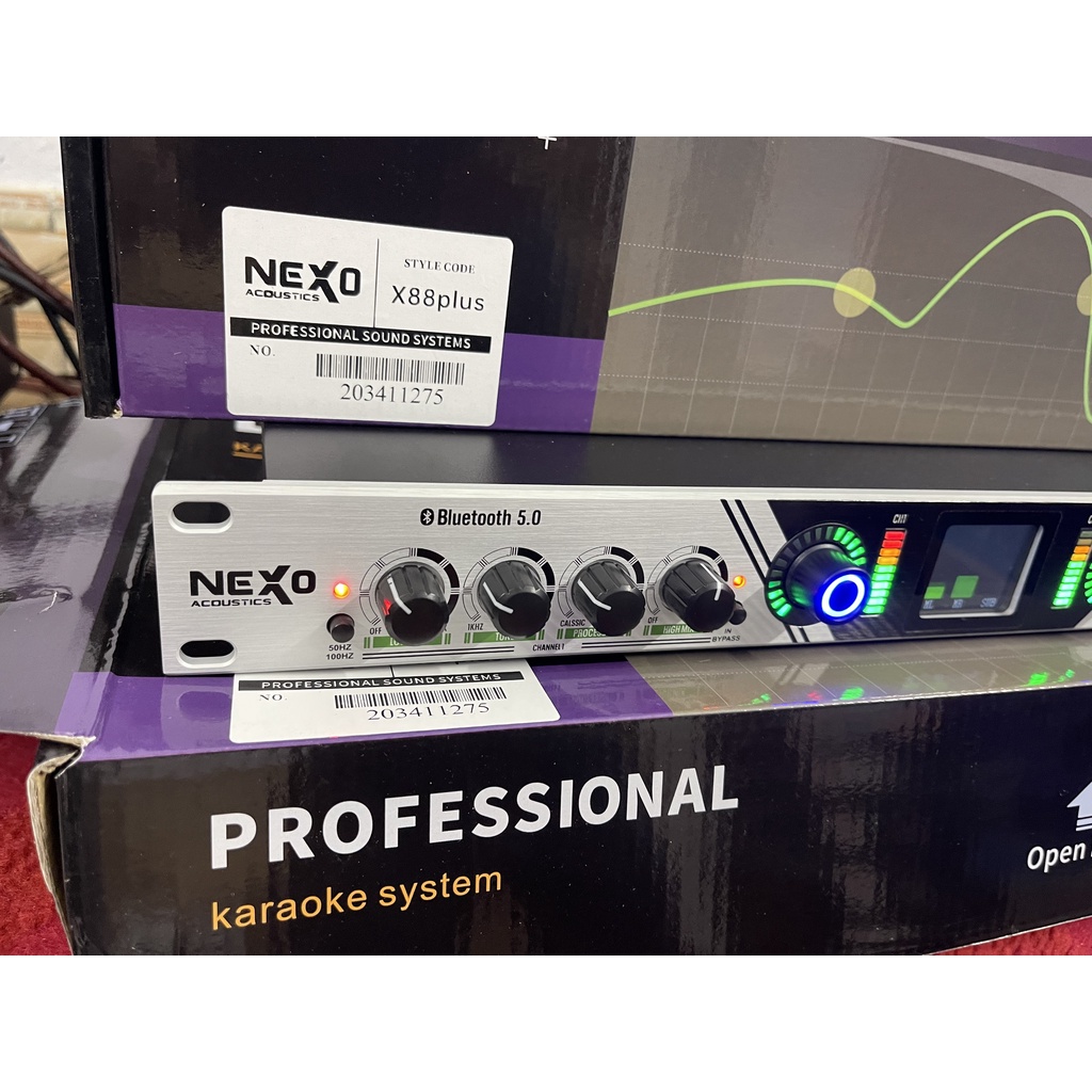 Máy Nâng tiếng Nexo x88 Plus, có đủ bluetooth, optical, usb cổng quang... sản phẩm mới nhất 2022