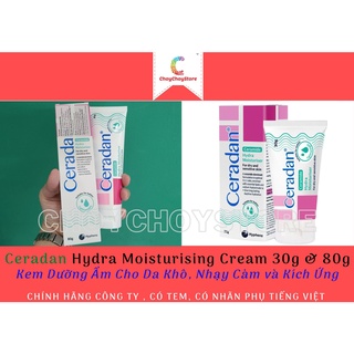 Kem dưỡng ẩm ceradan hydra moisturising cream 30g & 80g - cho da khô, nhạy cảm và kích ứng
