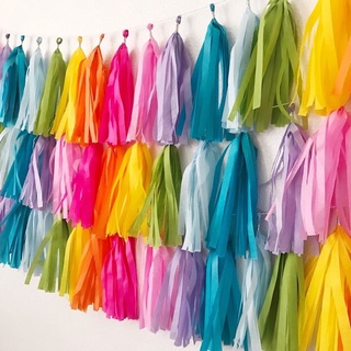 Set 5 Tua Rua Giấy Lụa Trang Trí Sinh Nhật, Party