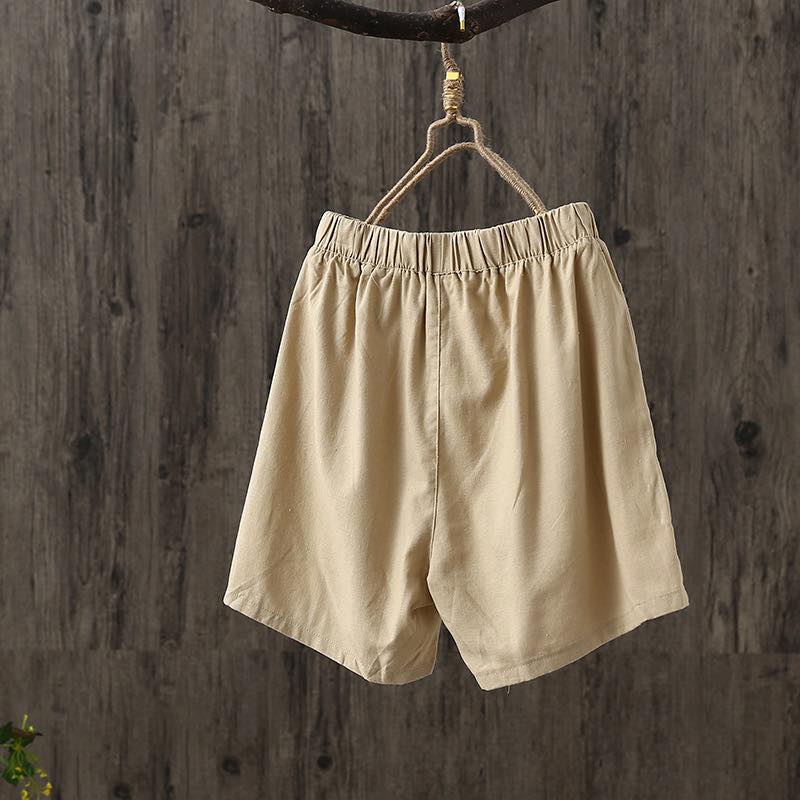 Quần Shorts Đũi nữ Vintage - Quần Đùi Nữ Thiết Kế Trẻ Trung, Năng Động I TQH06