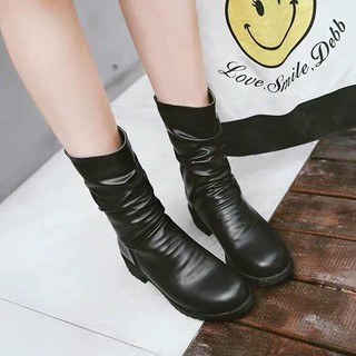 Giày bốt cổ thấp nữ xinh xắn