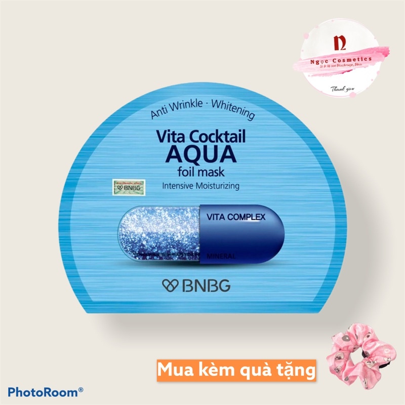 Mặt Nạ BNBG Vita Cocktail Aqua Foil Mask Cấp Ẩm 30ml