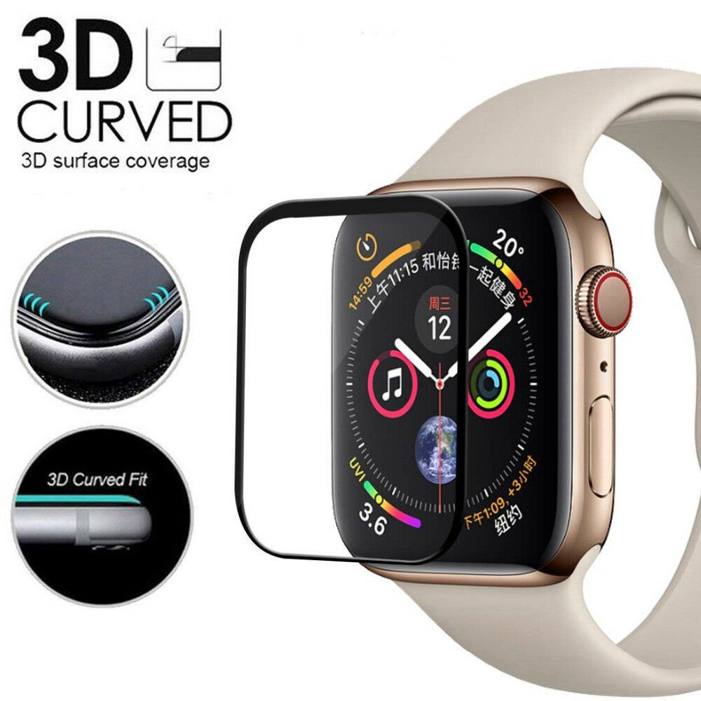Kính cường lực bảo vệ màn hình đồng hồ thông minh Apple Watch Series 4 3D 40MM / 44mm