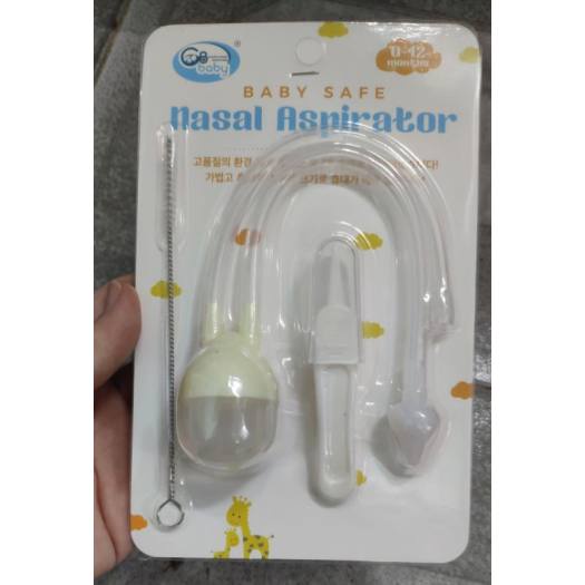 Dụng cũ hút mũi cong Gb baby kèm cây gắp mũi