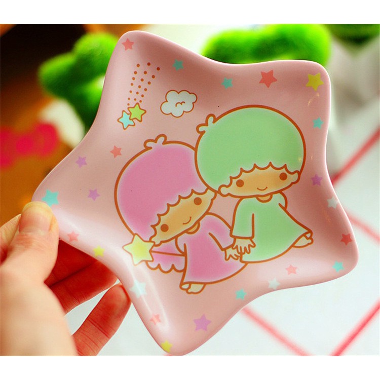 Đĩa sứ đựng thức ăn hình hoạt hình dễ thương