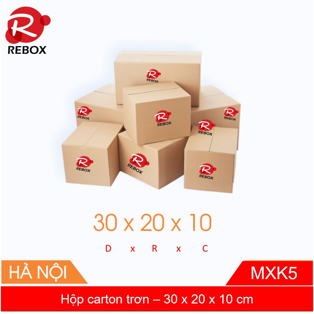 Hộp carton 30x20x10 cm - 50 hộp giá rẻ