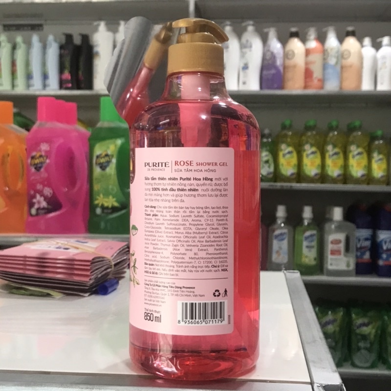 Sữa Tắm Thiên Nhiên Purité 850ml