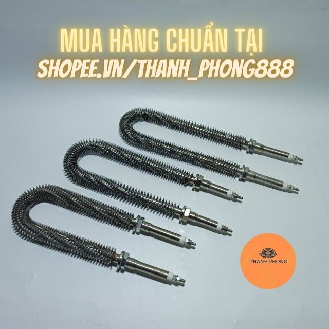 Điện Trở Sấy Khô Chữ U Chân Dài Thanh Nhiệt Cánh Tản Đốt Nóng 220V