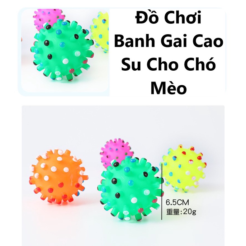 BÓNG NHỰA PHÁT RA TIẾNG KÊU THÚ VỊ DÀNH CHO THÚ CƯNG (Nhiều Màu)