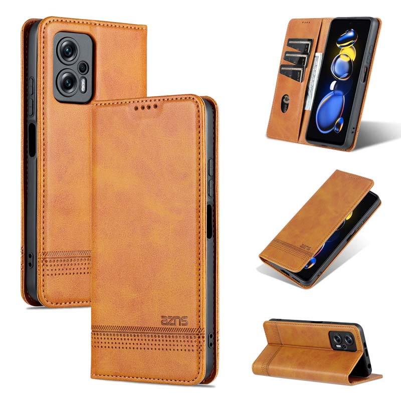 Bao Da PU Nắp Gập Từ Tính Kiểu Ví Sang Trọng Kèm Ngăn Đựng Thẻ Cho Xiaomi POCO X4 GT Redmi Note 11T Pro