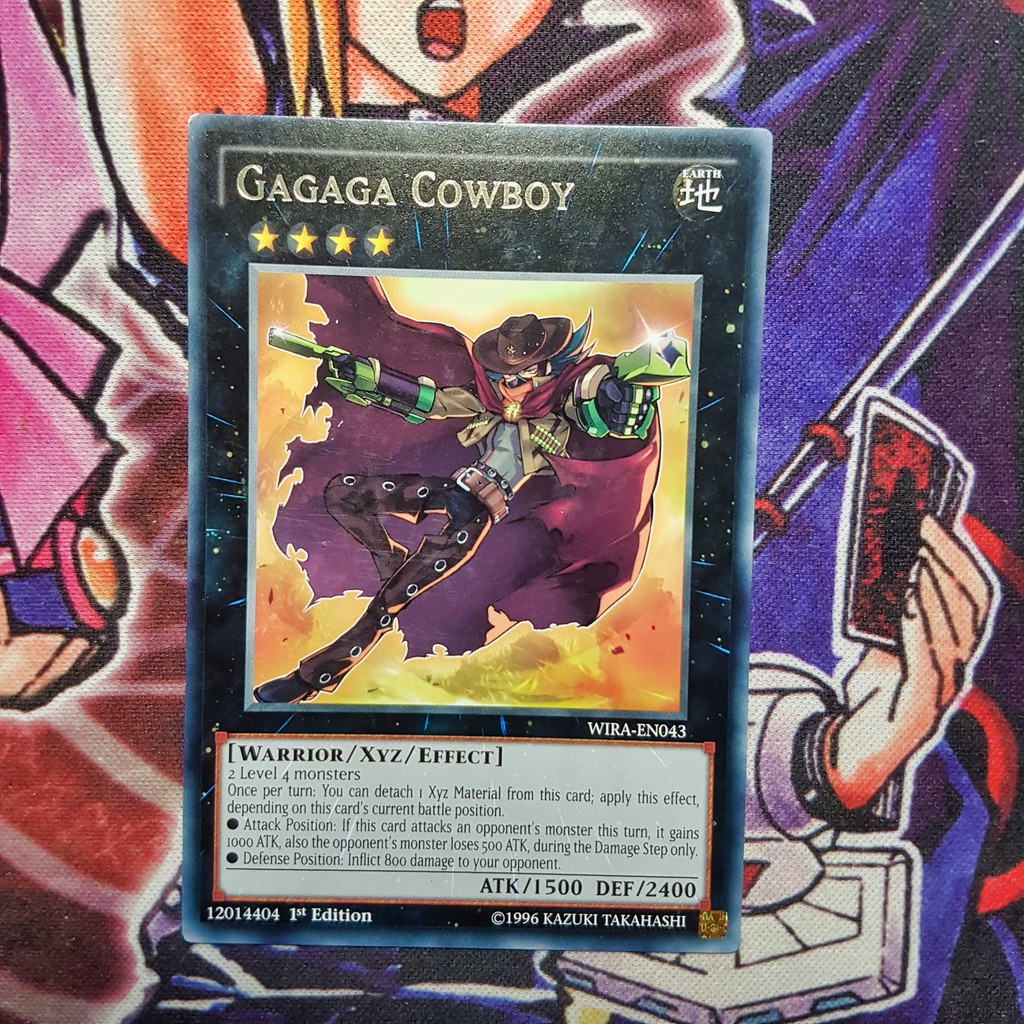 Thẻ bài Yugioh chính hãng | Gagaga Cowboy | WIRA Rare.