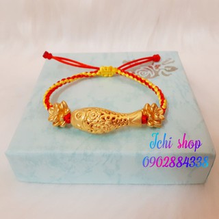 Vòng tay charm cá chép bạc