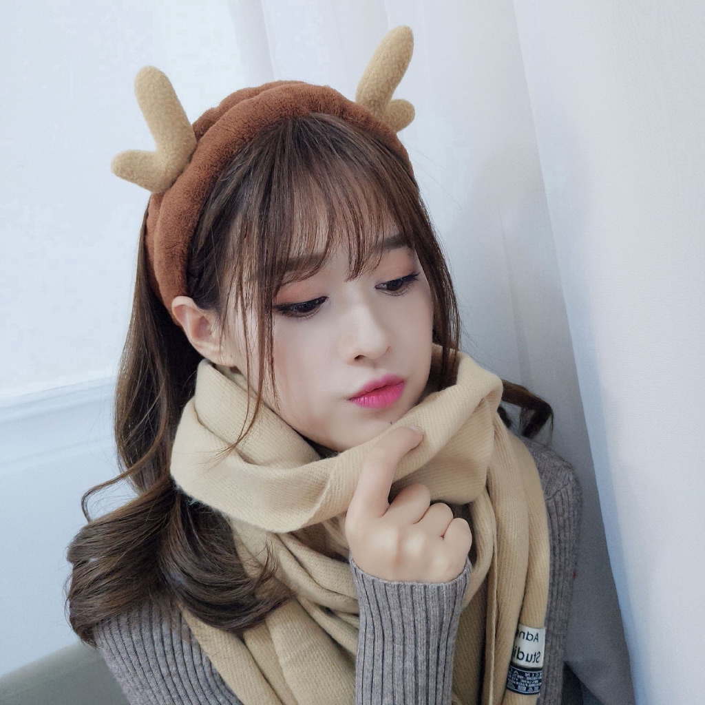 Băng đô tuần lộc dễ thương 4 màu dành cho nữ