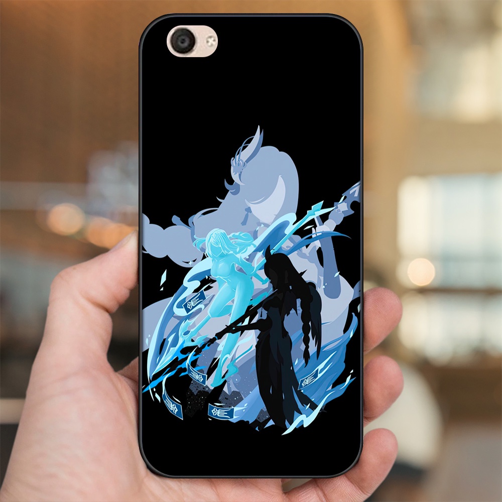 Ốp lưng Vivo V5, V5 Plus viền đen in hình Shenhe Genshin Impact