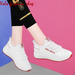 Giày thể thao nữ đế êm, giày đi bộ phối màu xinh xắn TT13
