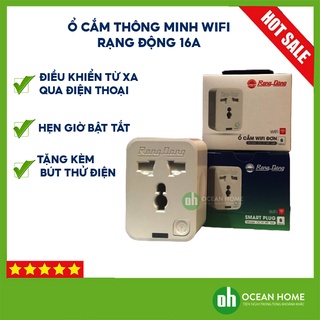 Ổ cắm thông minh | Ổ cắm wifi Rạng Đông 16A | Ổ cắm wifi chính hãng