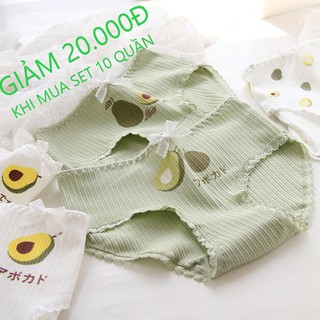 [SIZE TỚI 70KG Quần lót nữ, quần lót cotton quả bơ dễ thương siêu hot QC/094