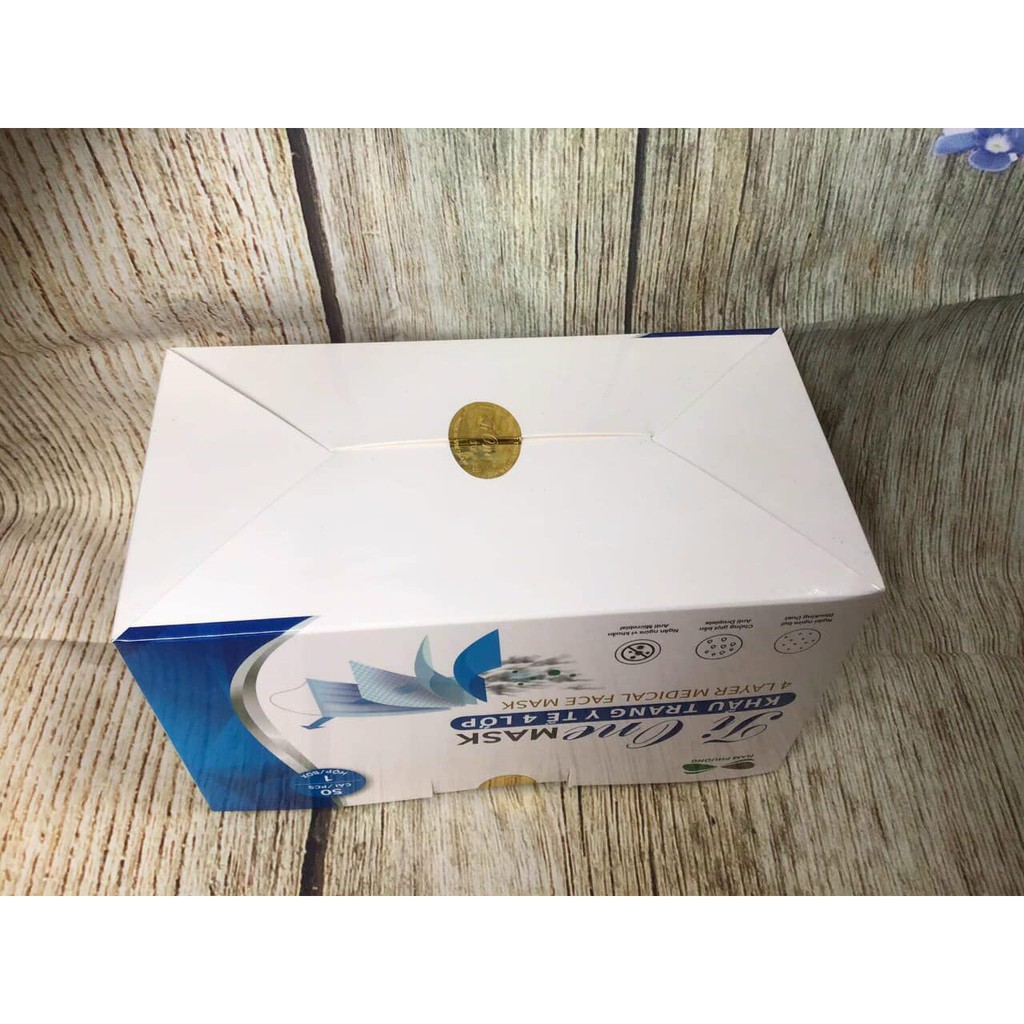 Khẩu trang y tế cao cấp Tione 4 lớp hộp 50 cái