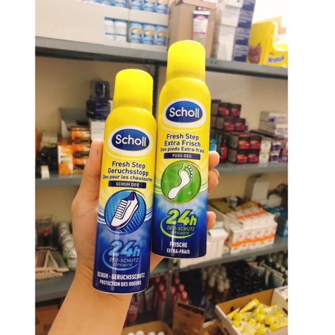 [CHE TÊN] Xịt khử mùi hôi chân &amp; giày dép Scholl Fuss 150ml, ngăn mồ hôi chân - Shop Viloet