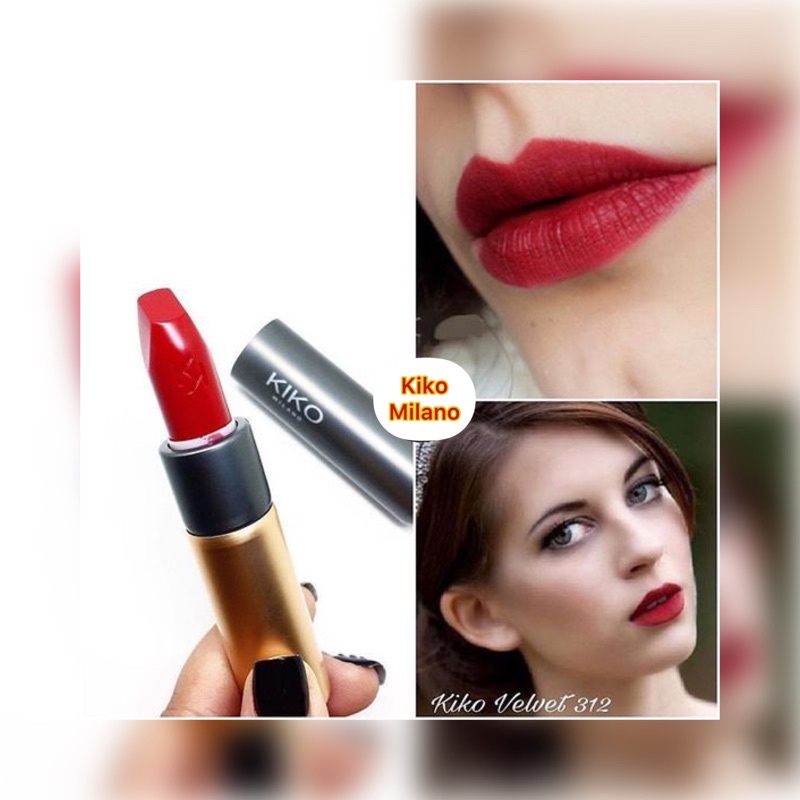 Son Lì Kiko Velvet Passion Matte Lipstick- 330 -309-310-311-312-305-334-335-336-337-  Kiko Milano Italy