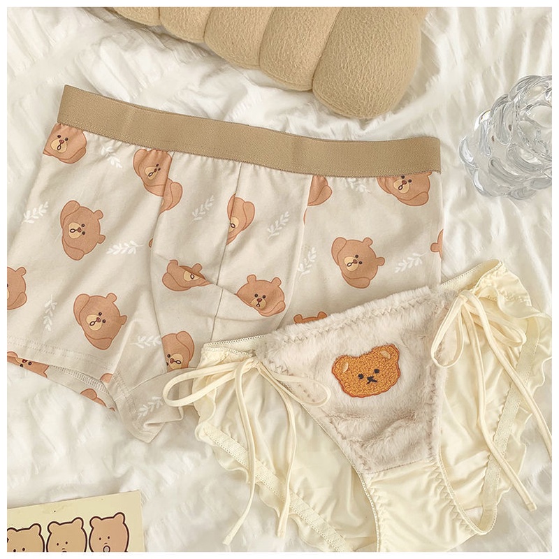 Bộ Quần Lót Họa Tiết Hoạt Hình Dễ Thương Thoải Mái Cho Nữ