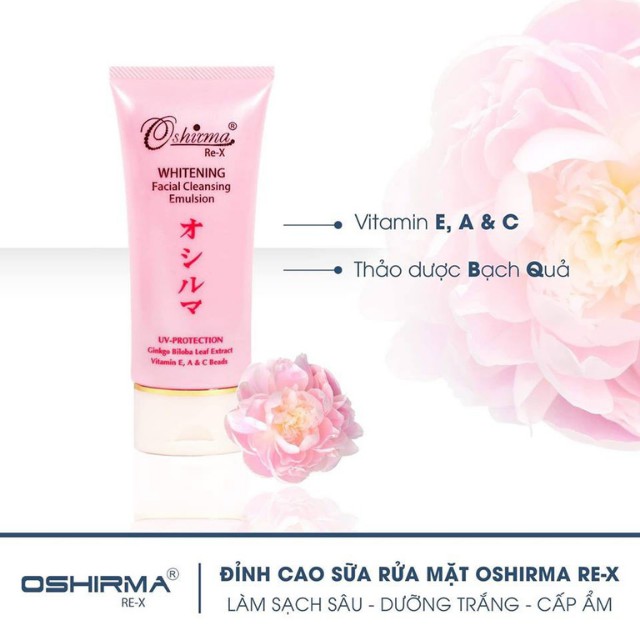 [SẠCH SÂU] Gel Sữa Rửa Mặt Sáng Da Nhật Bản Oshirma Phục Hồi, Chống Nắng, Chống Lão Hóa Cho Da Nhạy Cảm, Da Khô, Da Dầu | BigBuy360 - bigbuy360.vn