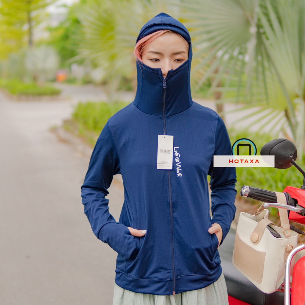 Áo chống nắng nữ dày dặn chống tia UV co dãn 4 chiều thông hơi thời trang vải kim cương siêu mát HOTAXA