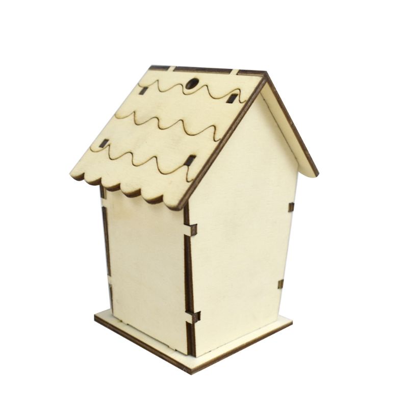 Ngôi nhà tổ chim bằng gỗ DIY thủ công sáng tạo dành cho trang trí nhà cửa