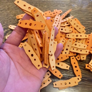 10 miếng da 3 lỗ loại dày mềm cho bi 7-8li