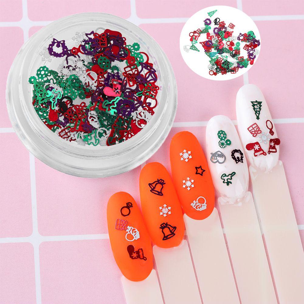 Miếng Dán Trang Trí Móng Tay 3D Chủ Đề Giáng Sinh DIY