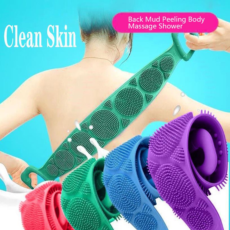 1 Bàn Chải Silicon Chà Lưng Massage Khi Tắm