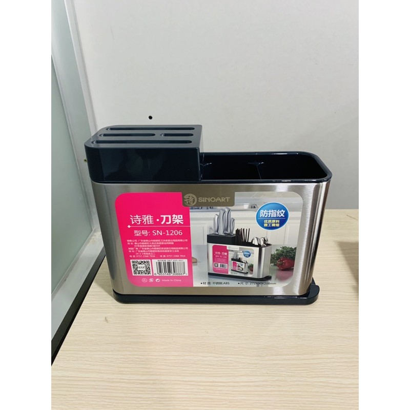Kệ cắm dao muỗng đũa inox không gỉ