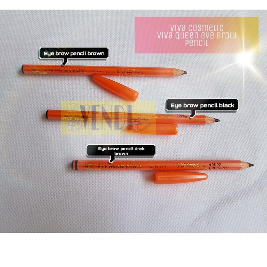 (hàng Mới Về) Bút Chì Kẻ Lông Mày Màu Nâu / Đen / Nâu Đậm Ngòi 5.5 Hiệu Viva | BigBuy360 - bigbuy360.vn