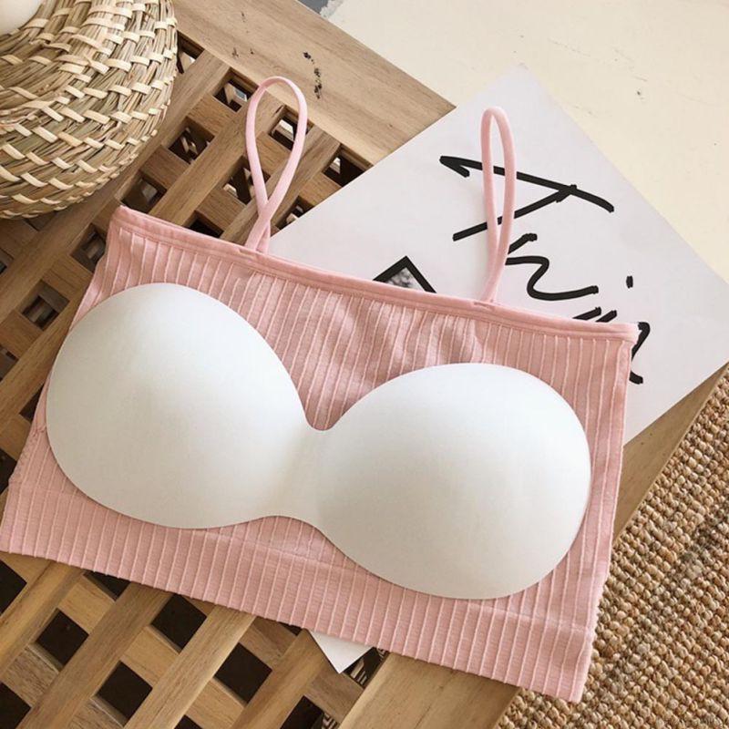 Áo Ngực Không Gọng Màu Trơn Thiết Kế Đơn Giản Gợi Cảm