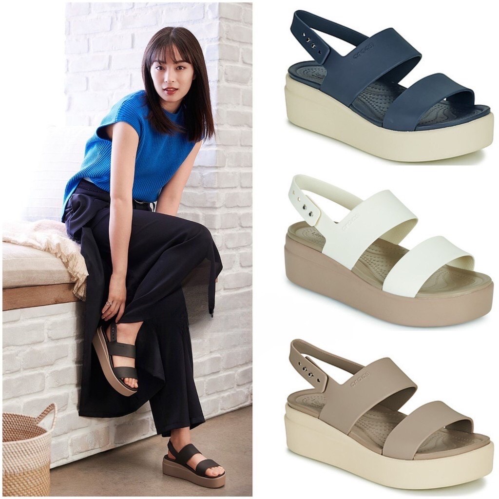 Sandal Cross Nữ Brooklyn Low Wedge Đế Cao 5P Nhiều Màu
