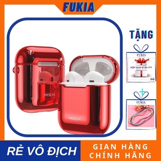 (Ốp) Bao đựng Airpod Gen 1 & 2 Chính hãng ROCK kèm móc khóa