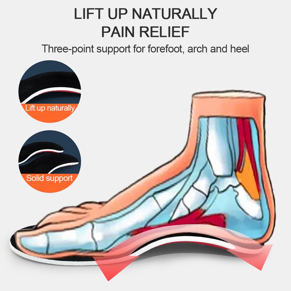 Miếng Lót Giày Thoáng Khí Chống Trượt Thấm Hút Mồ Hôi Cho Nam Và Nữ