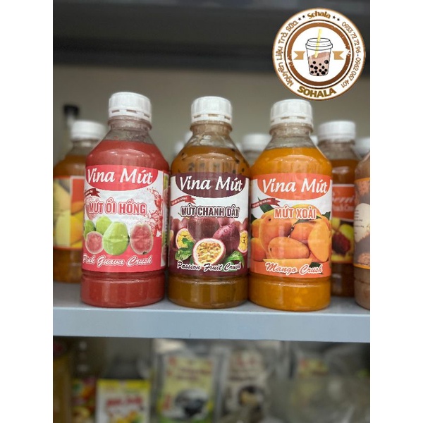 Sinh tố Vina Mứt - Mứt Sinh tố Trái cây Vina chai 1 Lít