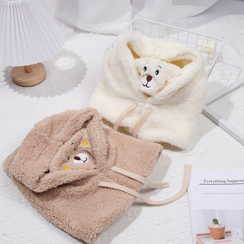 Mũ Beanie Che Tai Dày Dặn Giữ Ấm Hình Gấu Dễ Thương