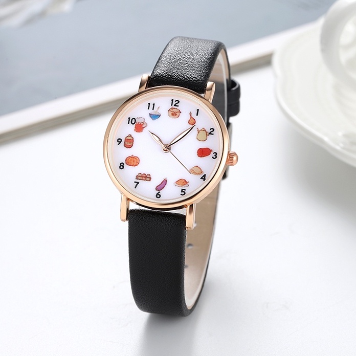 Đồng Hồ Quartz Nữ Dây Da Phong Cách Hàn Quốc