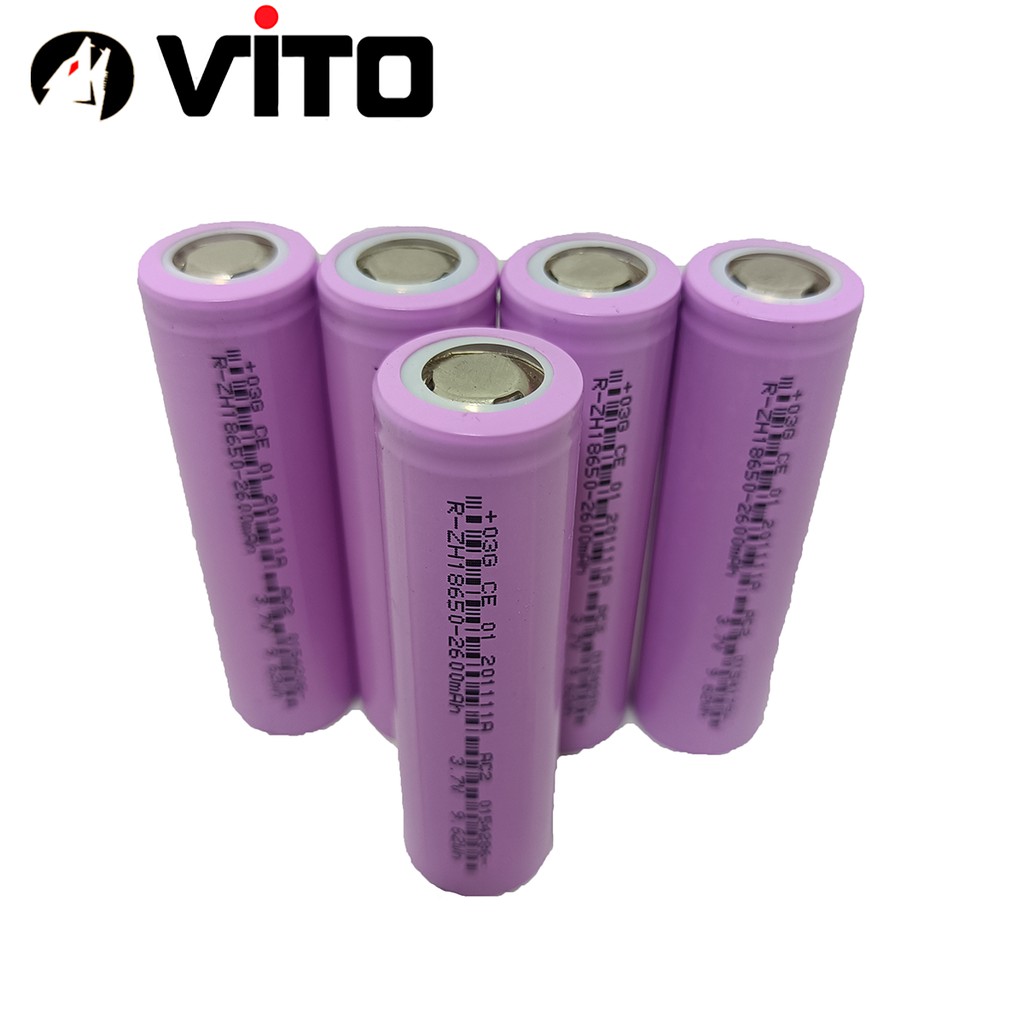 Cell Pin 18650 Dung Lượng 2600mAh 5C (Xả 10A) VITO - Hàng Mới 100%